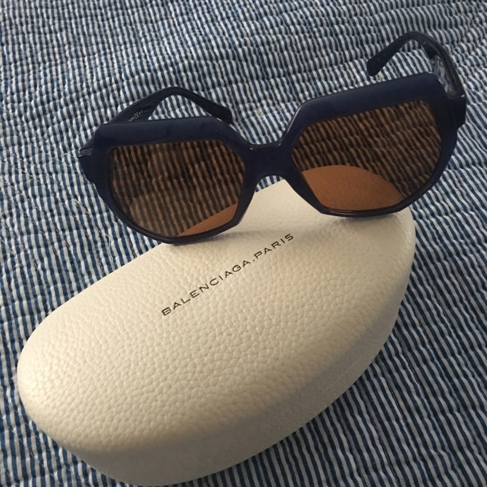 Balenciaga geometric sunglasses